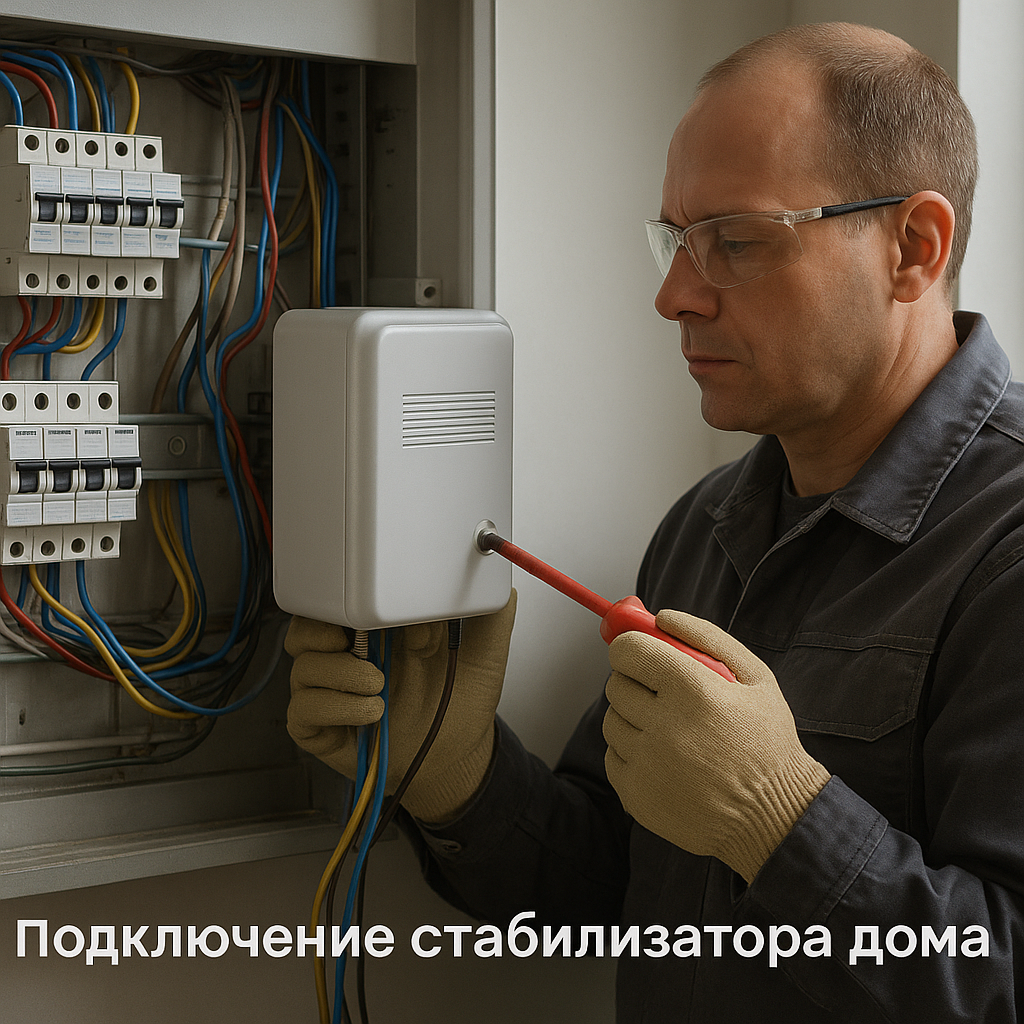 Стабилизатор напряжения в электрическом щите частного дома