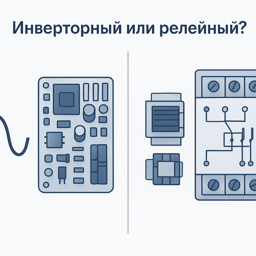 Сравнение инверторного и релейного стабилизатора напряжения для дома